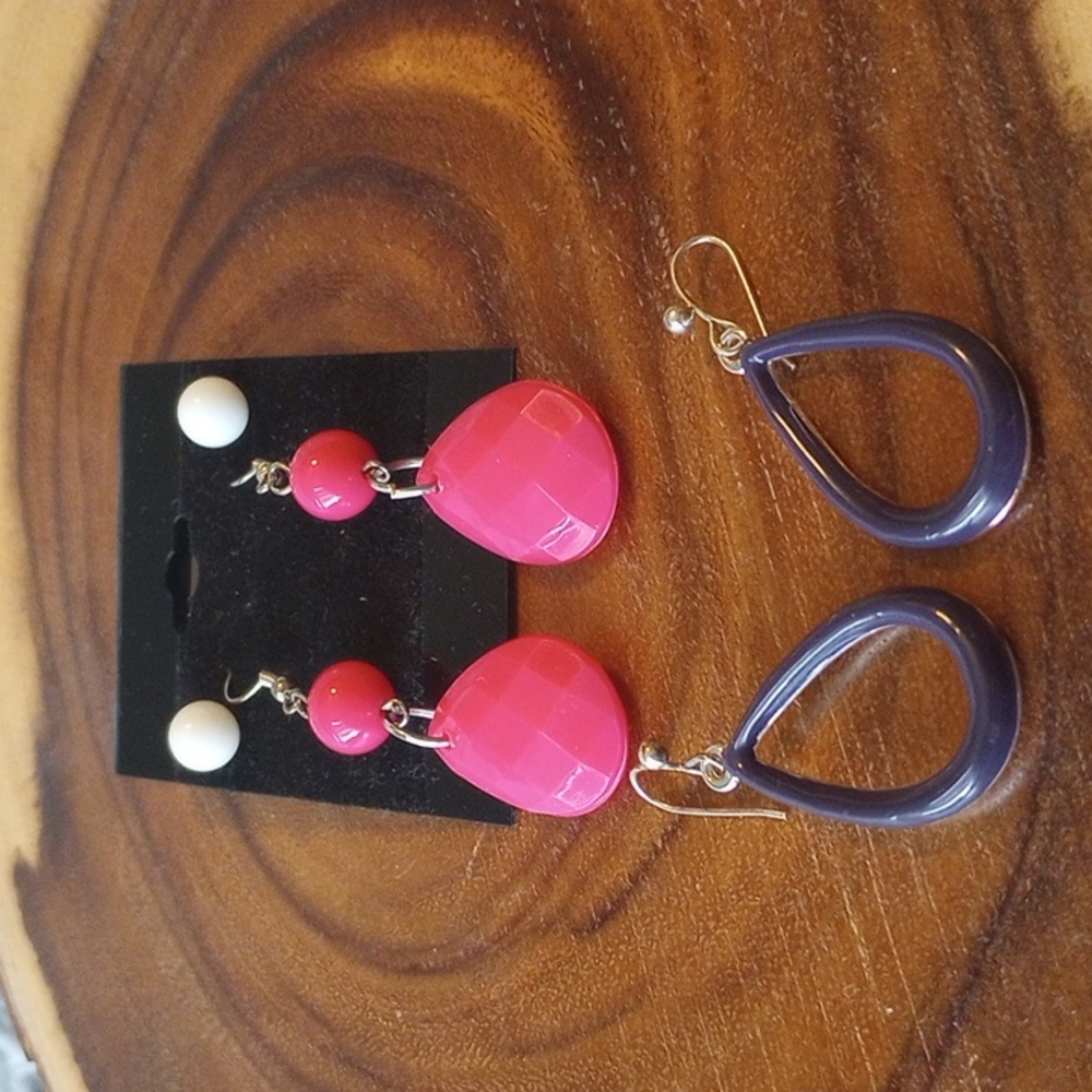 Vintage and modern fashion earrings